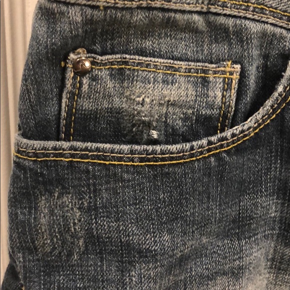 Garage distressed, cutoff, jean shorts, size 13. - Picture 6 of 8